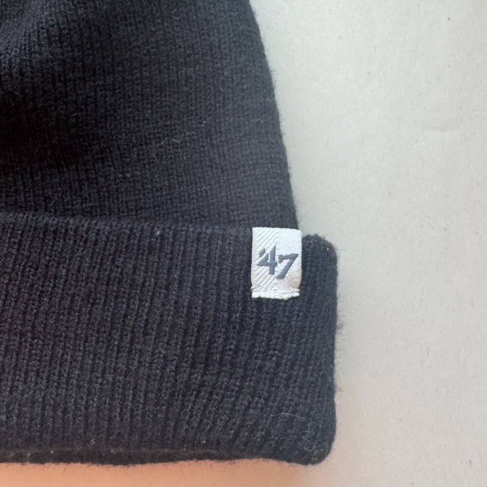 47 Brand San Francisco Knit Beanie Unisex Size O/S Black Orange - Picture 4 of 7